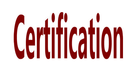 Certification